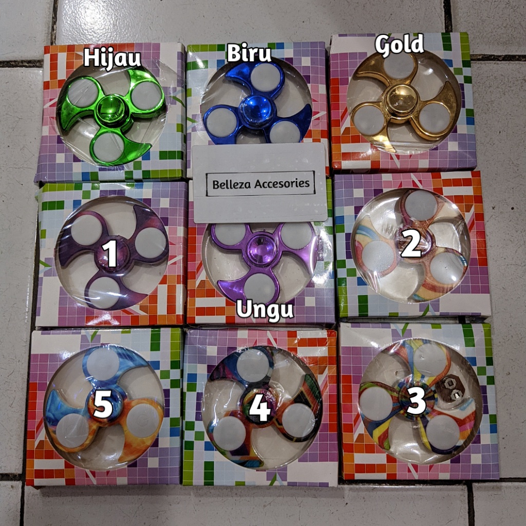 Promo Mainan Spiner Shuriken Lampu LED Nyala Mainan Anak Fidget Spiner Murah