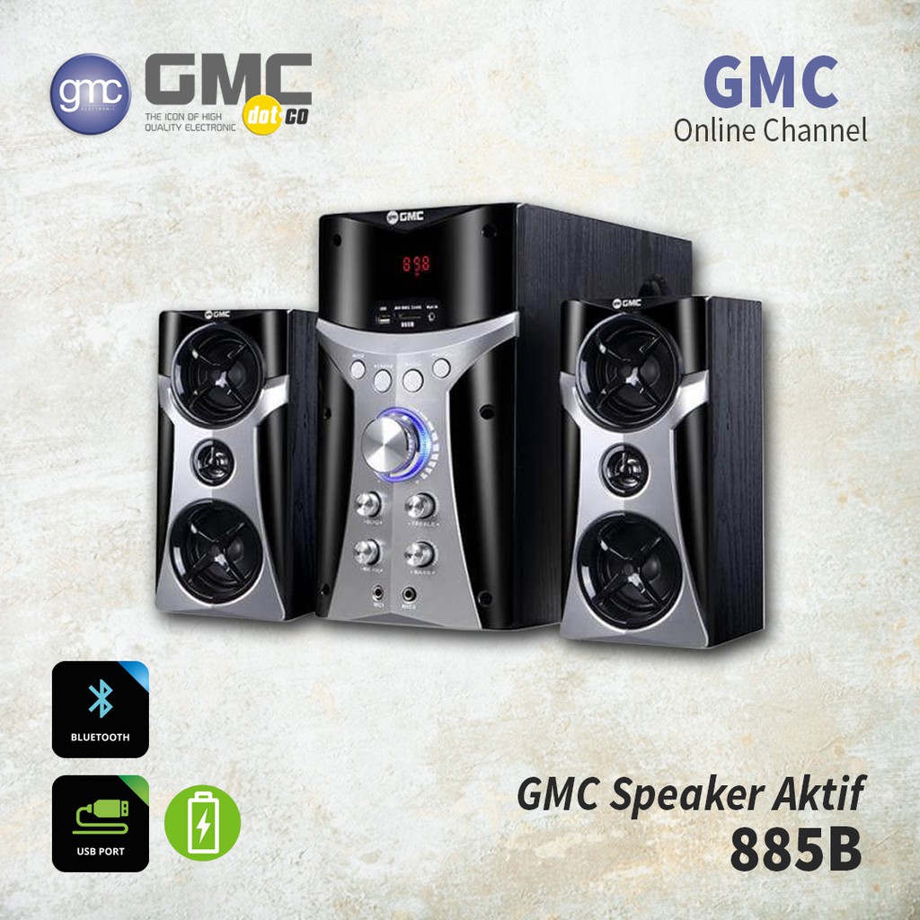 GMC SPEAKER 885B MULTIMEDIA BLUETOOTH | TERMURAH + GRATIS ONGKOS KIRIM*
