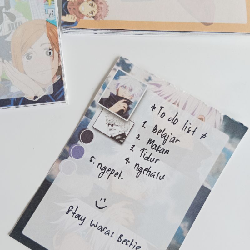 

MEMO PAD Anime Jujutsu Kaisen 50Sheet Original
