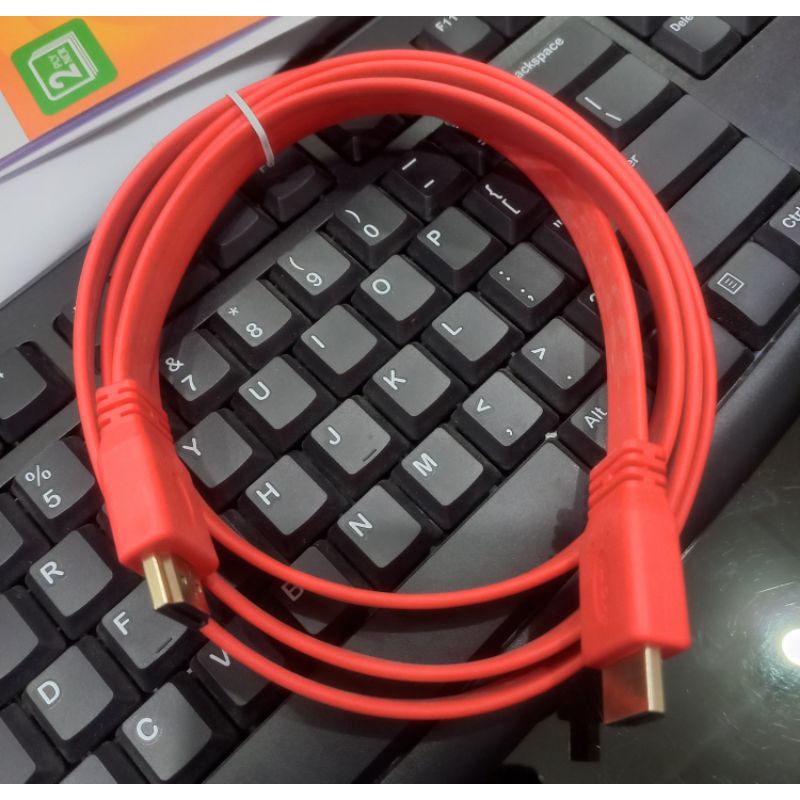 kabel hdmi 1,5m flat kabel hdmi kepala gold