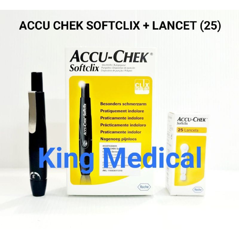 Jual Lancing Pen Device Accu Chek Pen Lancet Accu Check + Lancet 25