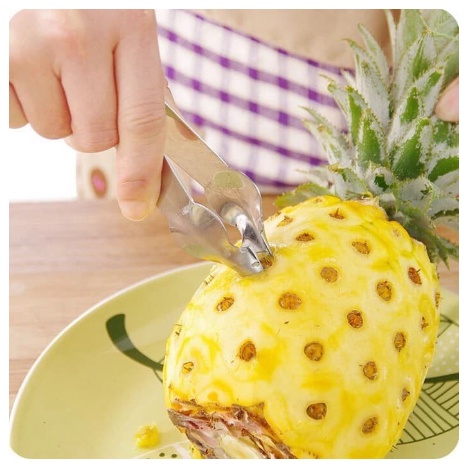 Capitan Penjepit Mata Nanas Bahan Stainless Steel Pineapple Seed Remover Pengupas