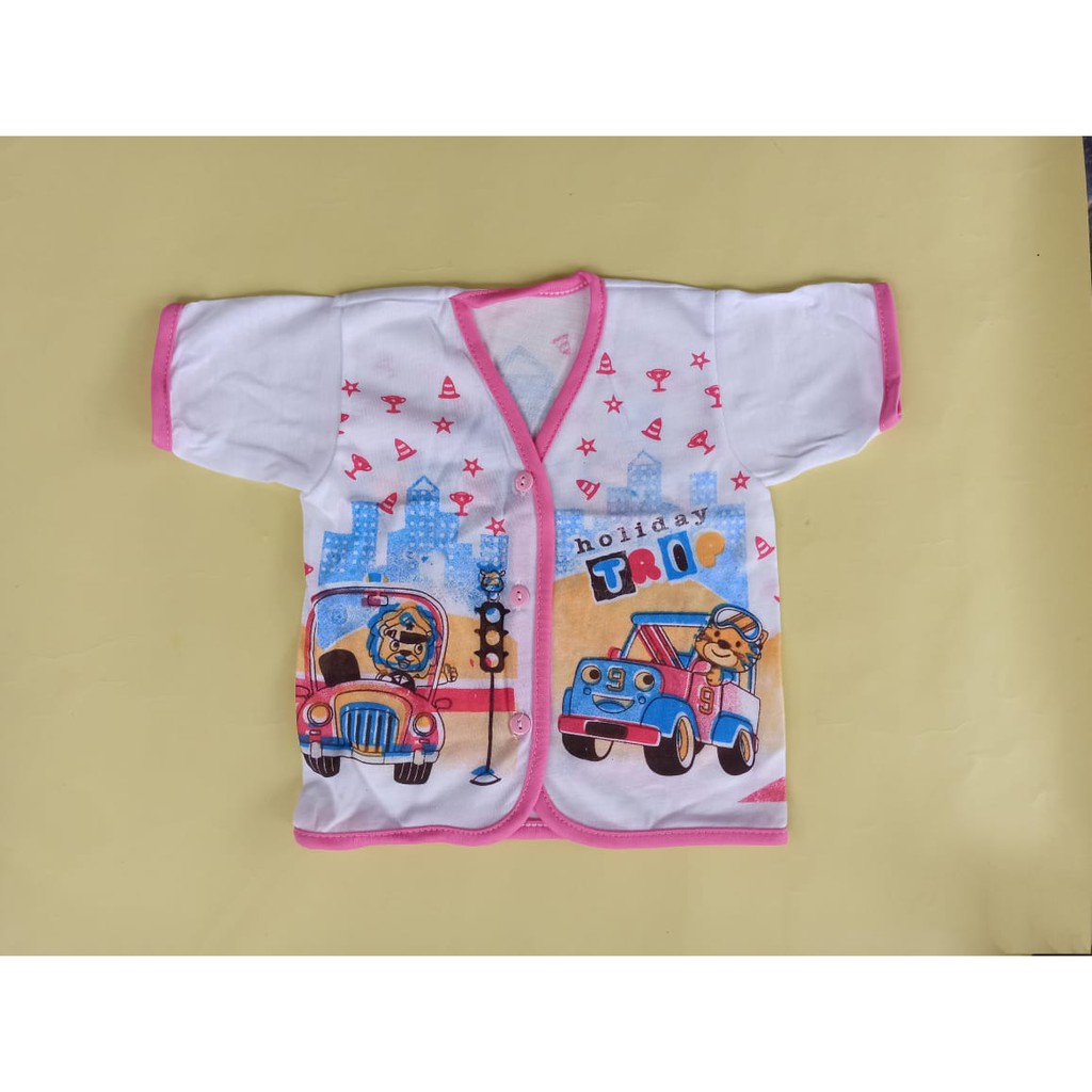 Boboko ~ 6 Pcs Baju Kancing Bayi Lengan Pendek, Pakaian Bayi Laki-laki &amp; Perempuan ~ Sahabi