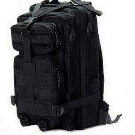 Promo Murah Tas Ransel Army Libanon 3P Hitam / Tas Tactical Militer Polisi Brimob