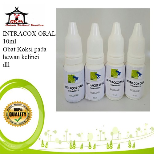 Obat Koksi Hewan Kelinci Kucing Marmut/ Intracox Oral 10ml