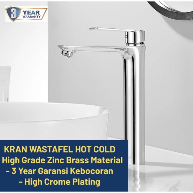 5066 CHROME Kran Wastafel Panas Dingin Mixer - Keran Air Hot Cold Faucet