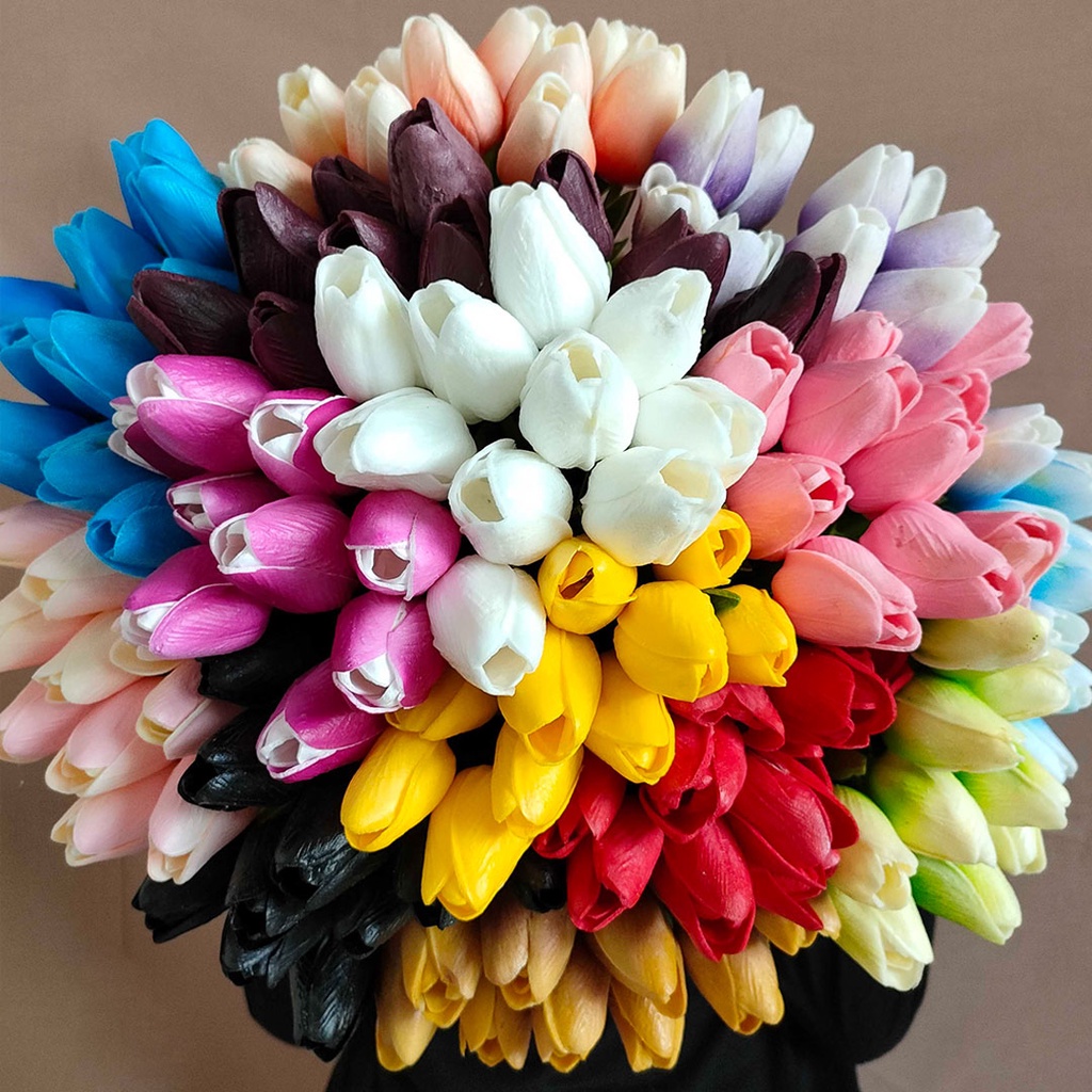 Artificial Flower Real Touch Tulip Bunga Kuncup Latex Plastik Hias Dekorasi