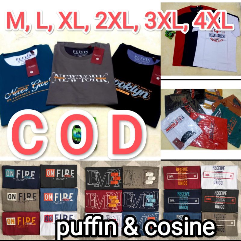 KAOS PRIA / KAOS OBLONG PRIA / KAOS HARIAN / KAOS PUFFIN / KAOS COSINE / KAOS COWOK /#ACEH #MEDAN # 