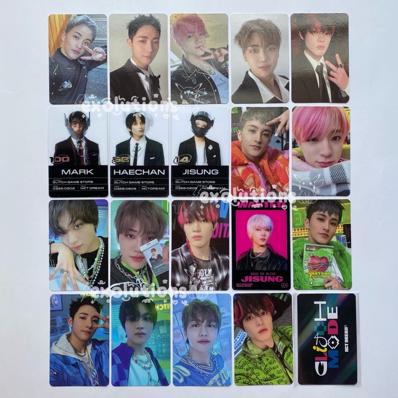 NCT DREAM Glitch Mode Official Album Photocard [BACA DESC‼️] PC POB Aladin Scratch Digipack Lenti Ma