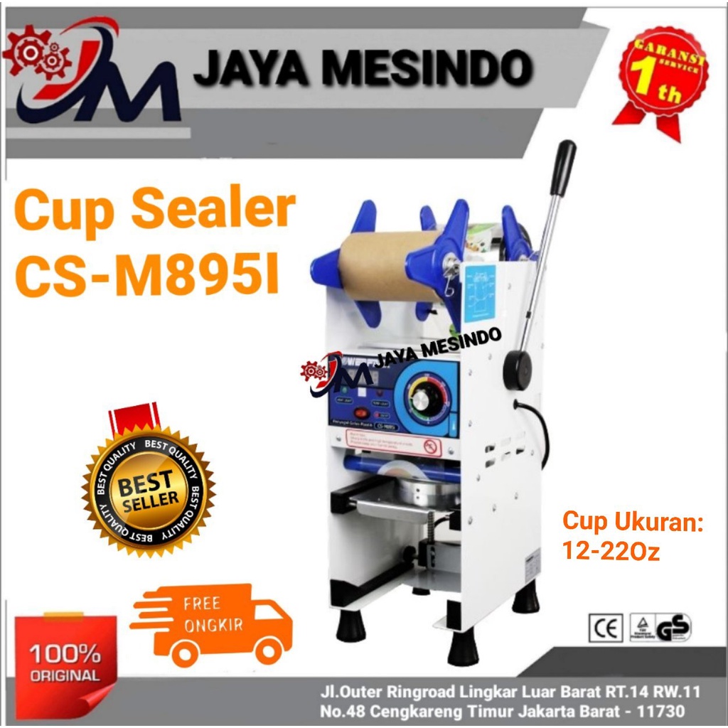 Mesin Cup Sealer Ukuran 12 - 22oz CS-M895i