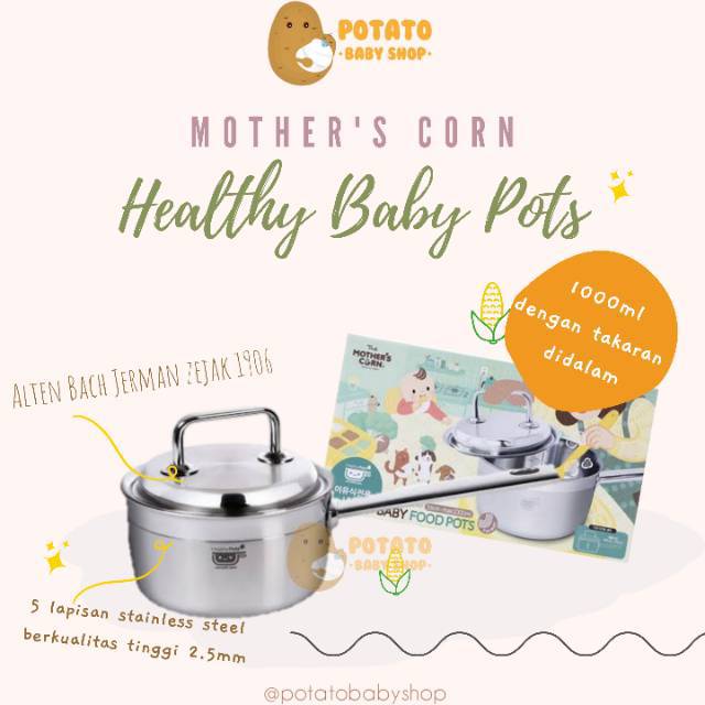 Mother’s corn baby food pots / panci motherscorn