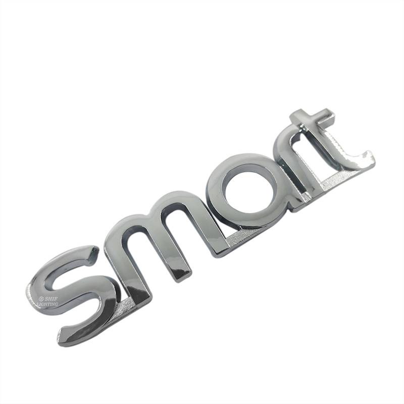 1 x ABS SMART Smart Letter Logo Car Auto Rear Emblem Badge Sticker Decal Replacement for Mercedes Benz