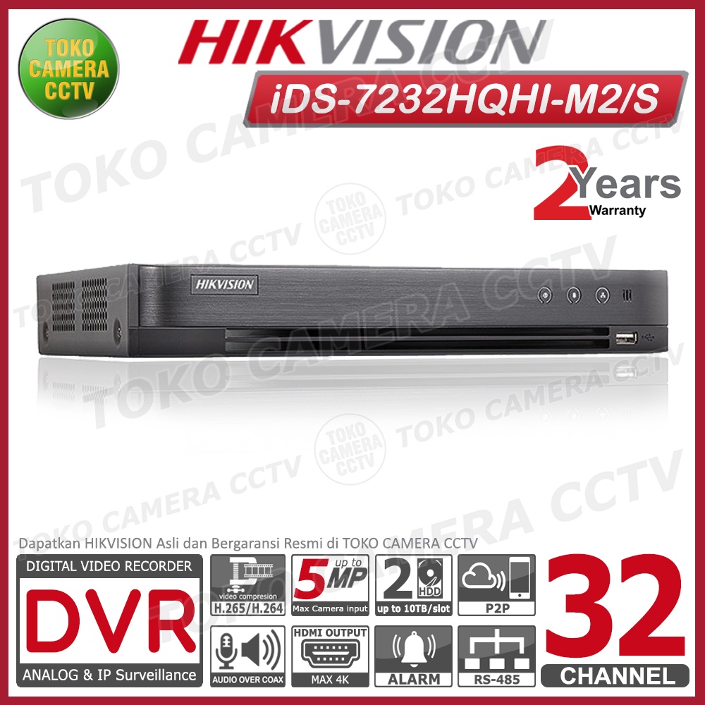 DVR HIKVISION 32 CHANNEL iDS-7232HQHI-M2/S DVR 32 CH HIKVISION
