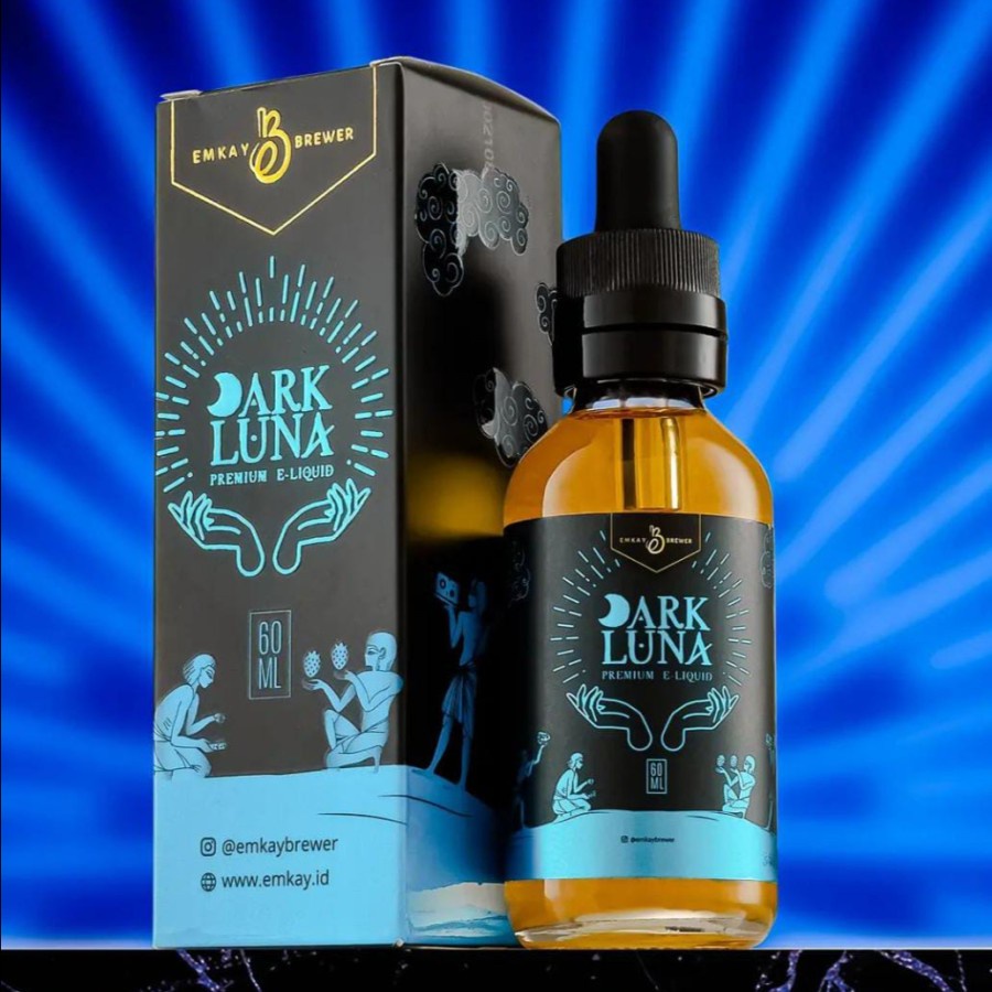 liquid Dark Luna 60ml 3&amp;6mg by Emkay berpita cukai
