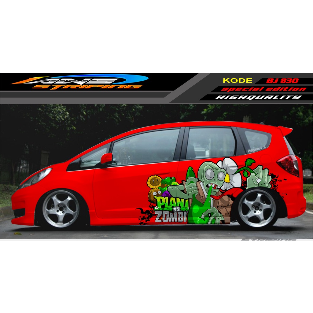 STIKER DECAL MOBIL HONDA JAZZ, SIGRA, YARIS, SWIFT / DECAL MOBIL / DECAL STICKER MOBIL ANIMASI