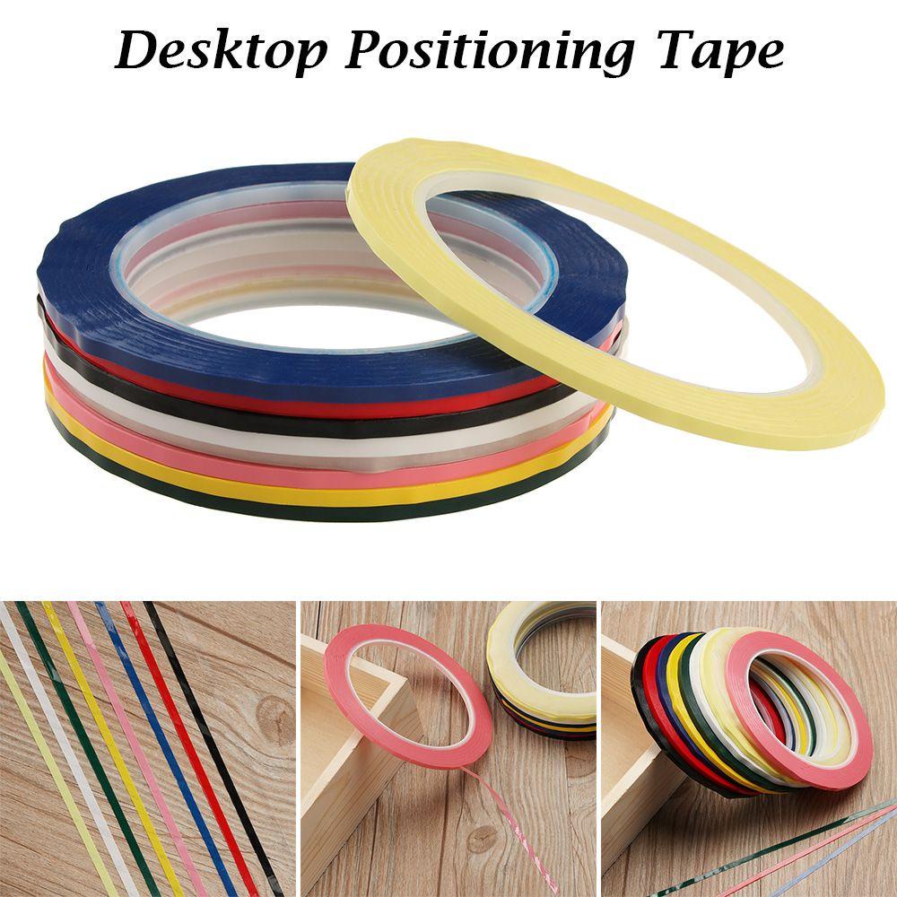 Suyo 1pcs Tape Posisi Desktop Baru Multicolor Perlengkapan Kantor Ada Jejak 5S Papan Tulis Garis Peringatan