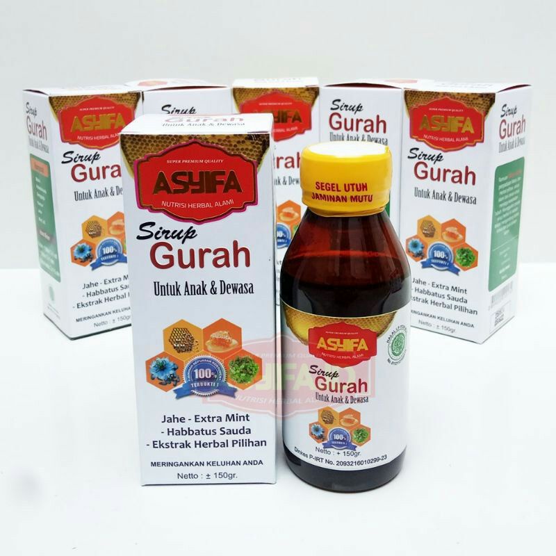 

Madu Sirup GURAH TBC Sirup Gurah Untuk asma Bronchitis batuk pilek/batuk kering/batuk berdahak