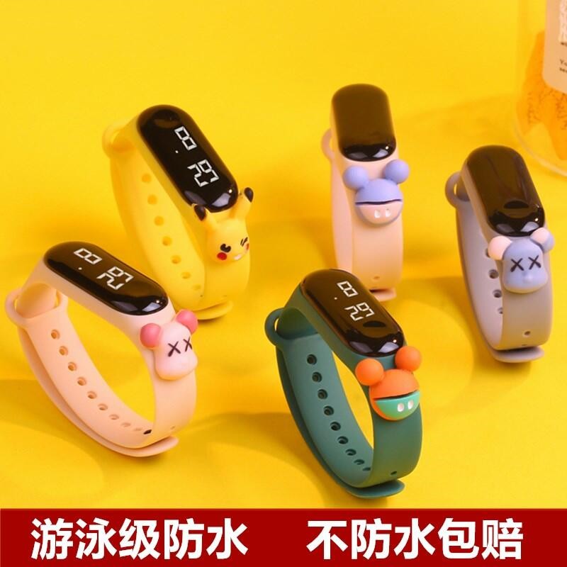 Jam Tangan Elektronik Tahan Air IP67 Motif Kartun Anak Laki-laki Perempuan LED Minimalis Gelang-7
