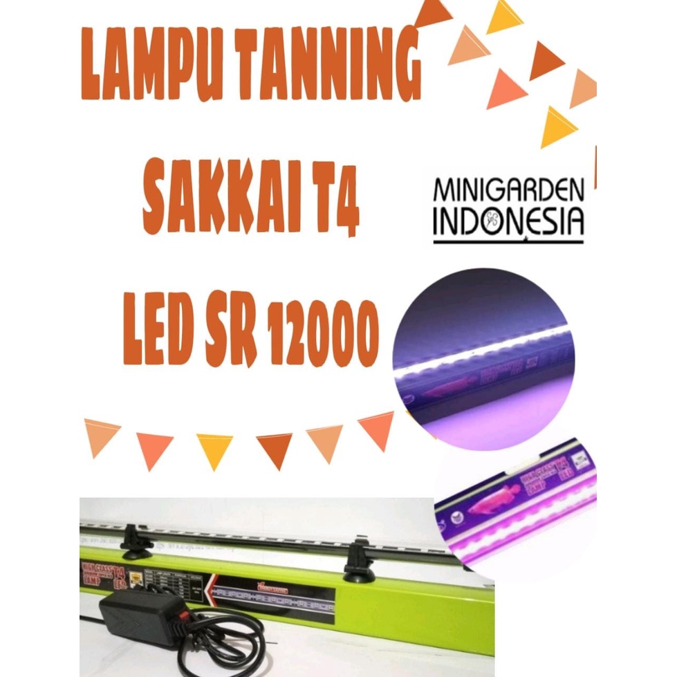 SAKKAI PRO T4 SR-12000 LAMPU TANNING CELUP IKAN ARWANA LED AQUARIUM