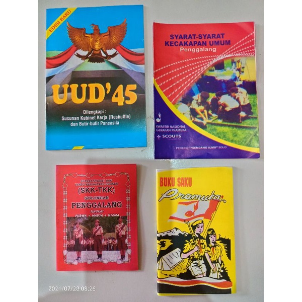 buku saku pramuka-buku penggalang-buku UUD 45-buku pramuka SKK/TKK penggalang