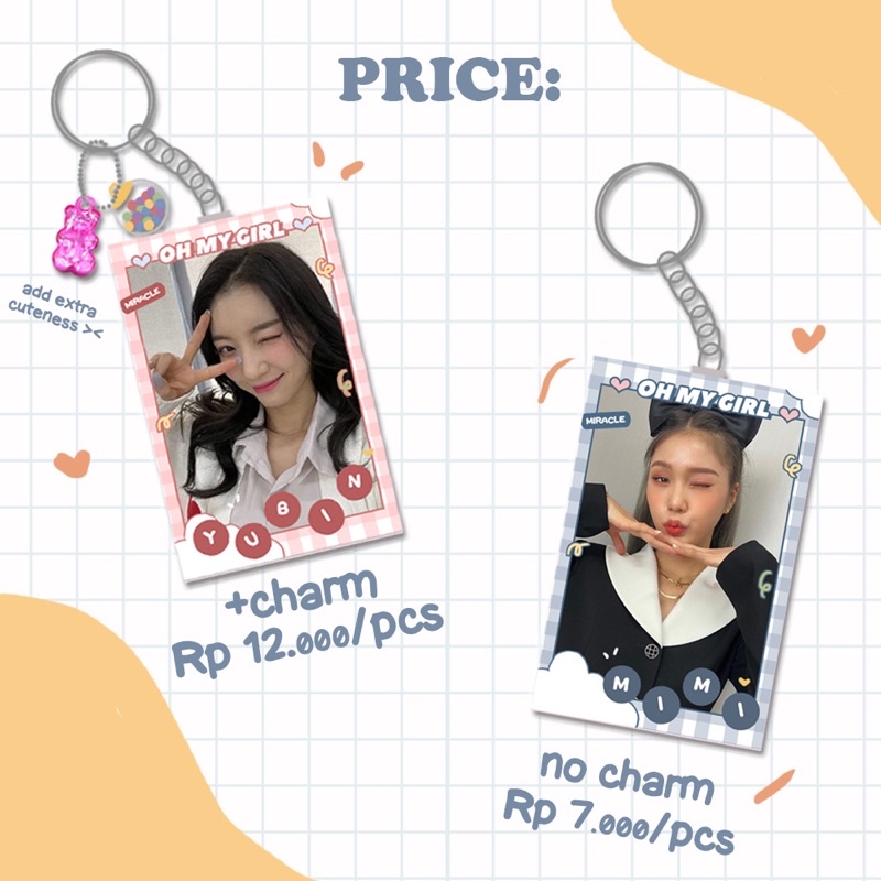 OH MY GIRL KEYRING VOL.2 KEYCHAIN OMG GANTUNGAN KUNCI MIRACLE