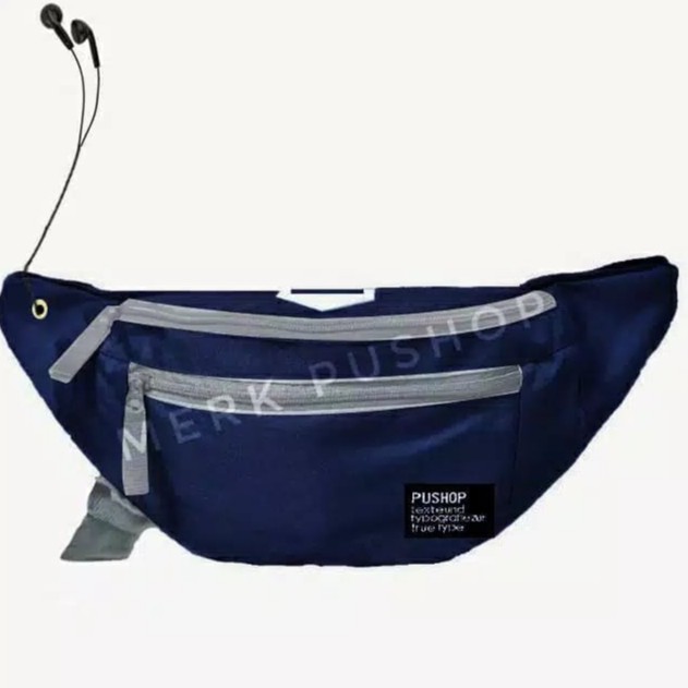 Tas Pingang/Waist Bag Premium Oval Pria Wanita