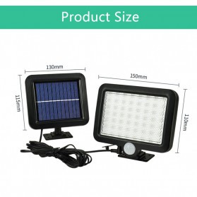 Bisa COD Lampu Taman Tenaga Solar Panel PIR Motion Sensor 56 LED 400 Lumens