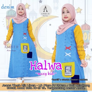 HALWA MAXI BAJU  ANAK  PEREMPUAN ASLI  ORI Shopee Indonesia