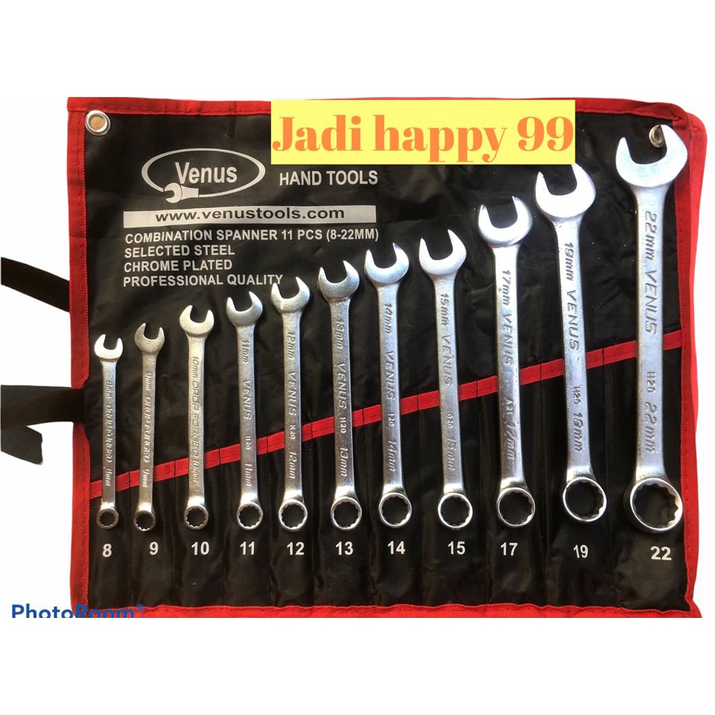 KUNCI RING PAS SET 8-22 VENUS / VENUS KUNCI RING PAS SET / KUNCI RING PAS VENUS / COMBINATION WRENCH