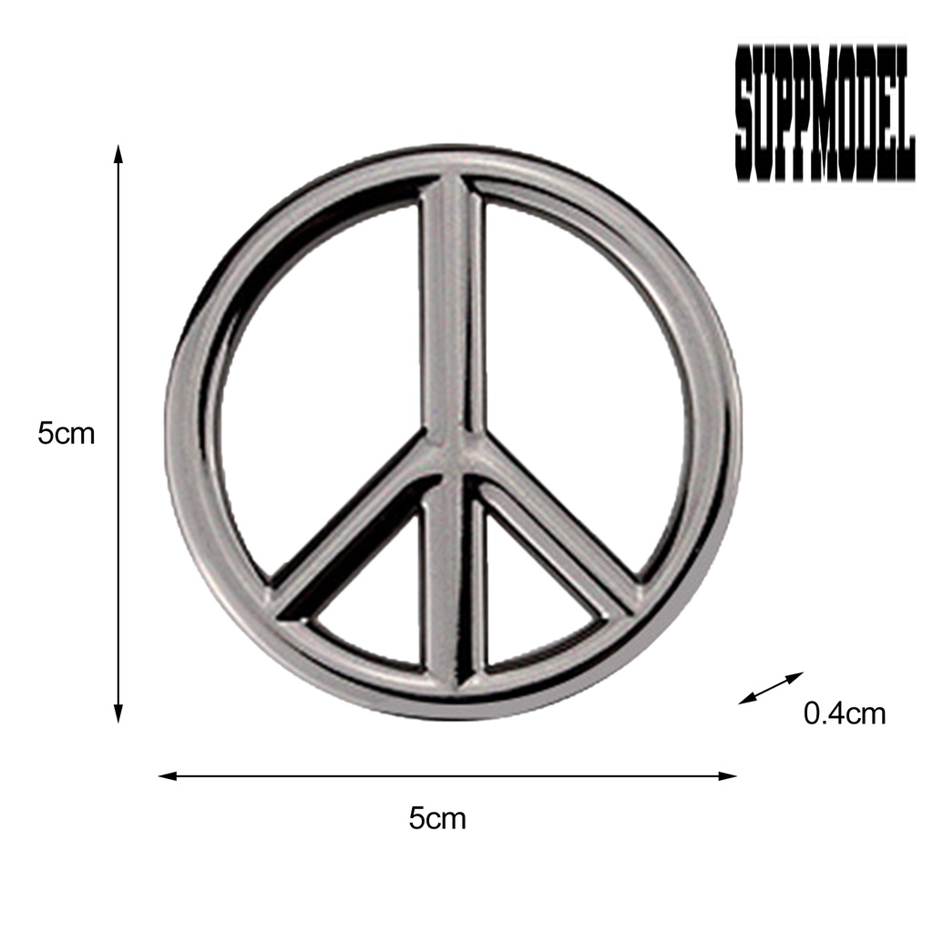 Stiker Emblem Logo Peace 3D Tahan Air Untuk Mobil