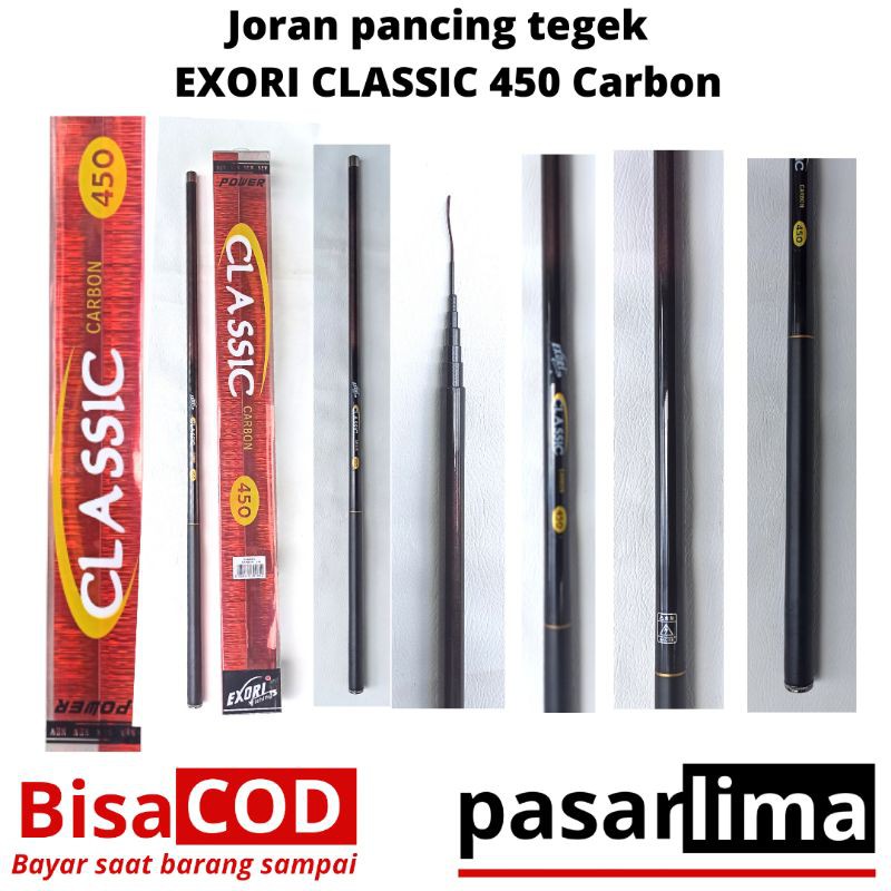 Joran pancing tegek  EXORI CLASSIC 450 Carbon