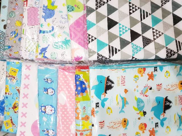 Perlak Baby Katun / Tatakan Baby uk 79x67 cm Katun Baby Premium / Tatakan Ompol