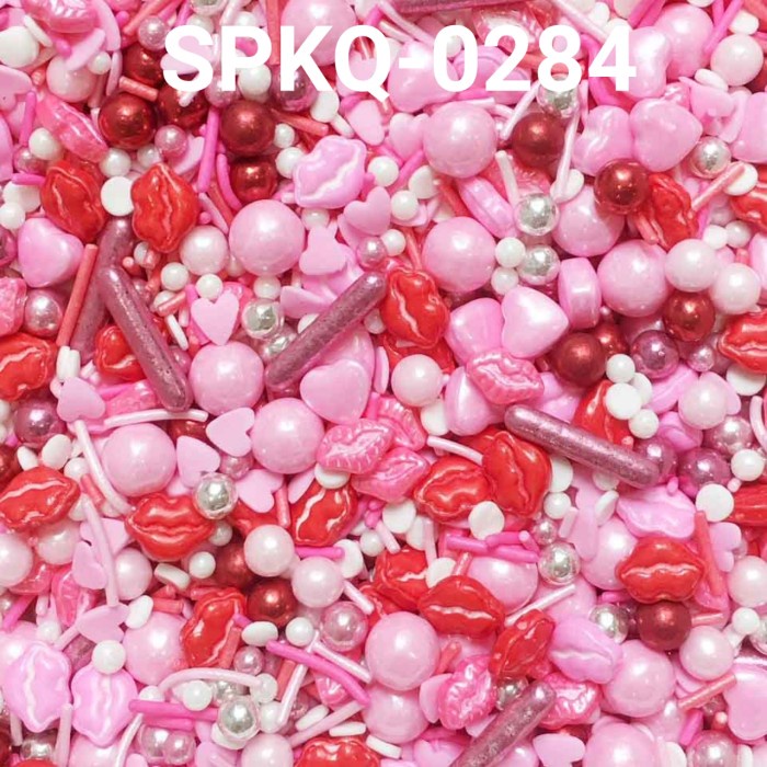 

SPKQ-0284 SPRINKLES SPRINKLE SPRINGKEL 250GR BIBIR HATI PINK VALENTINE BEST SELLER