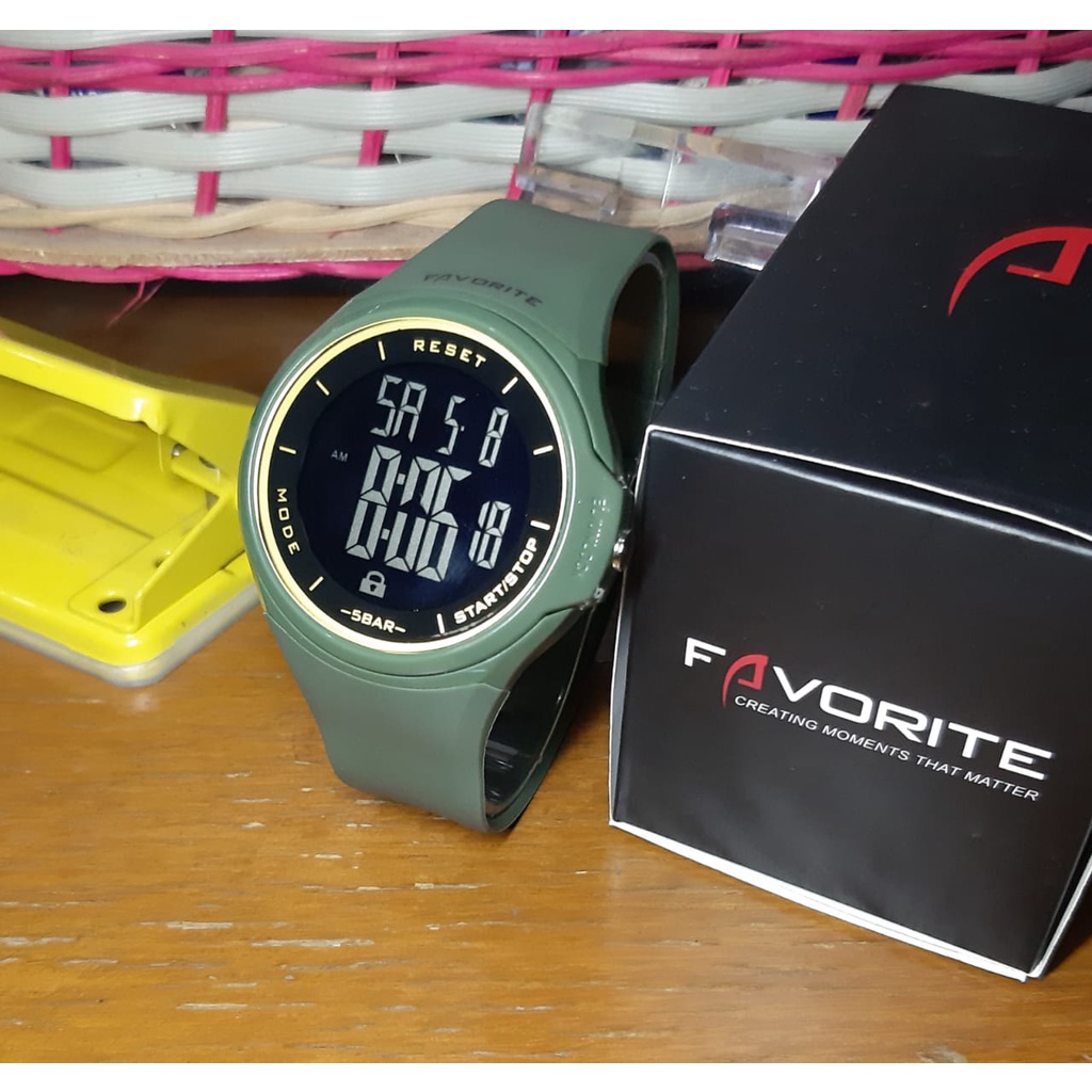 jam tangan FAVORITE F-350 ORIGINAL pria Anti air 30 Meter