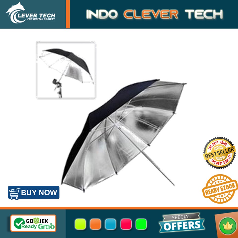 Umbrella Black / Silver 33&quot; | Payung Studio