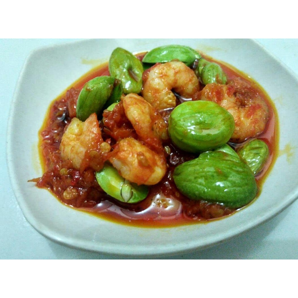 

Sambel udang Pete cabe merah