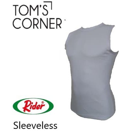 Kaos Dalam / Singlet / Baju Pria Rider Tanpa lengan Putih Fitness Gym - Putih, M