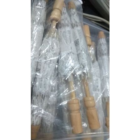 payung mini renda wedding prop hiasan meja