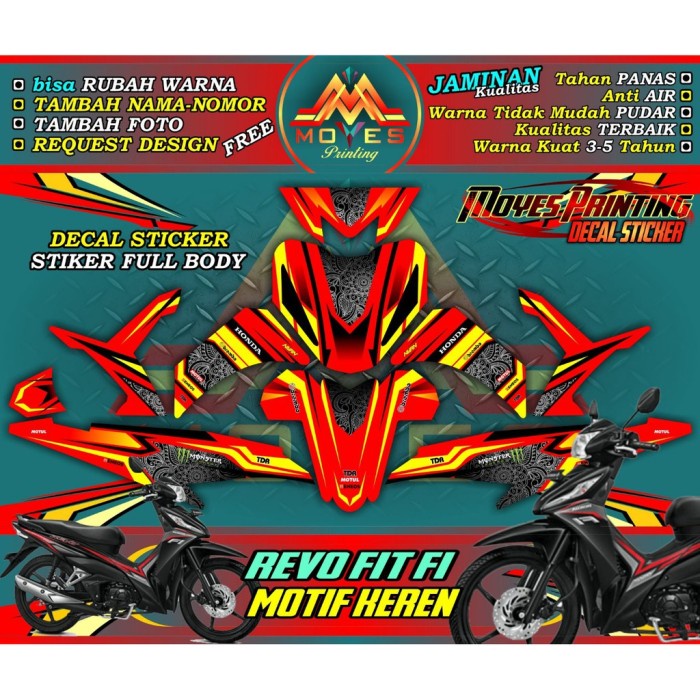 stiker revo fit fi decal stiker motor revo fit fi stiker revo fit fi fullbody stiker revo fit fi
