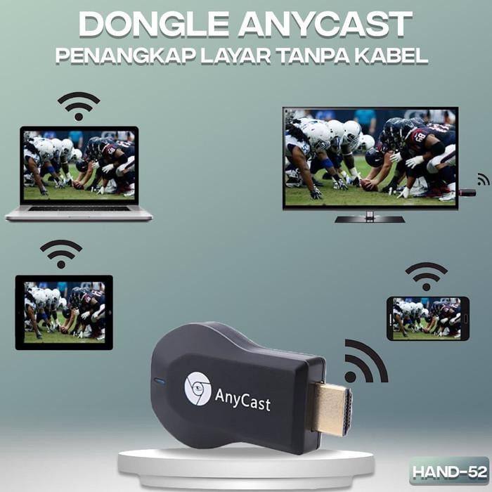 PERALATAN TV  DONGLE ANYCAST pengubung WIFI receiver smart tv nonton youtube