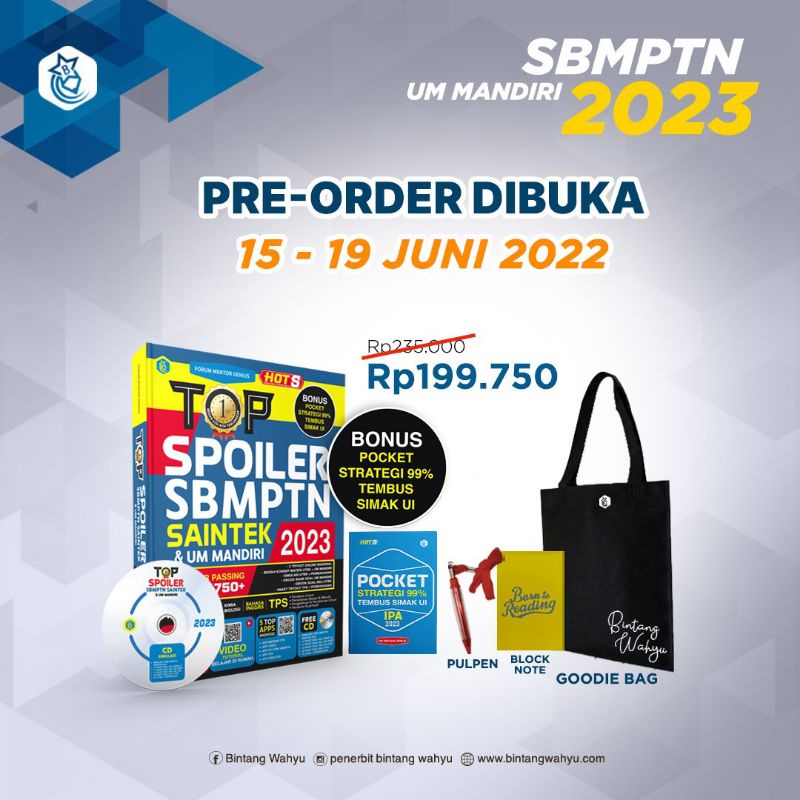 TOP SPOILER SBMPTN SAINTEK 2023