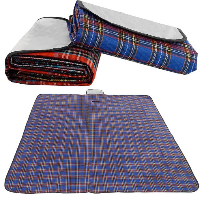 Unik Matras piknik foldable Tikar piknik tikar tamasya tikar lipat PROMO   kotak merah Berkualitas