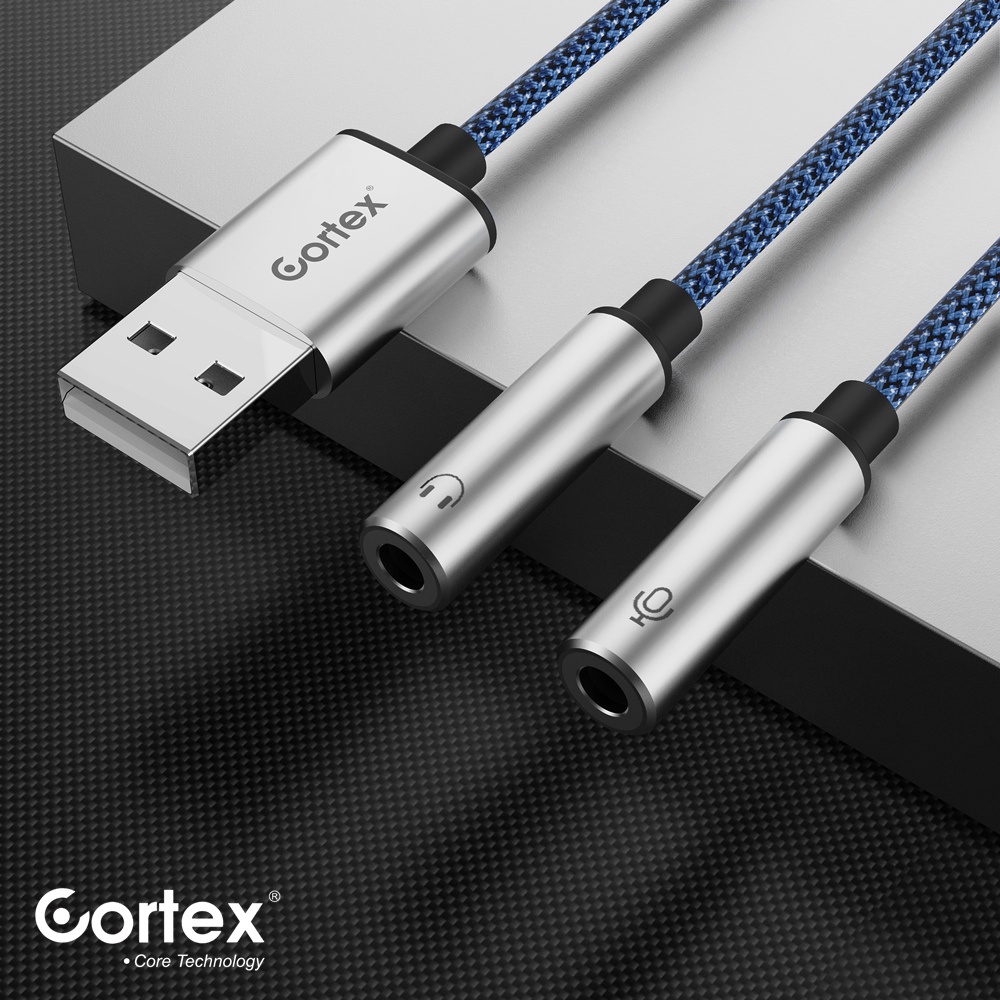 Cortex MH297 Adapter DAC USB to dual female 2in1 Kabel Audio &amp; Audio Earphone Sound Card External