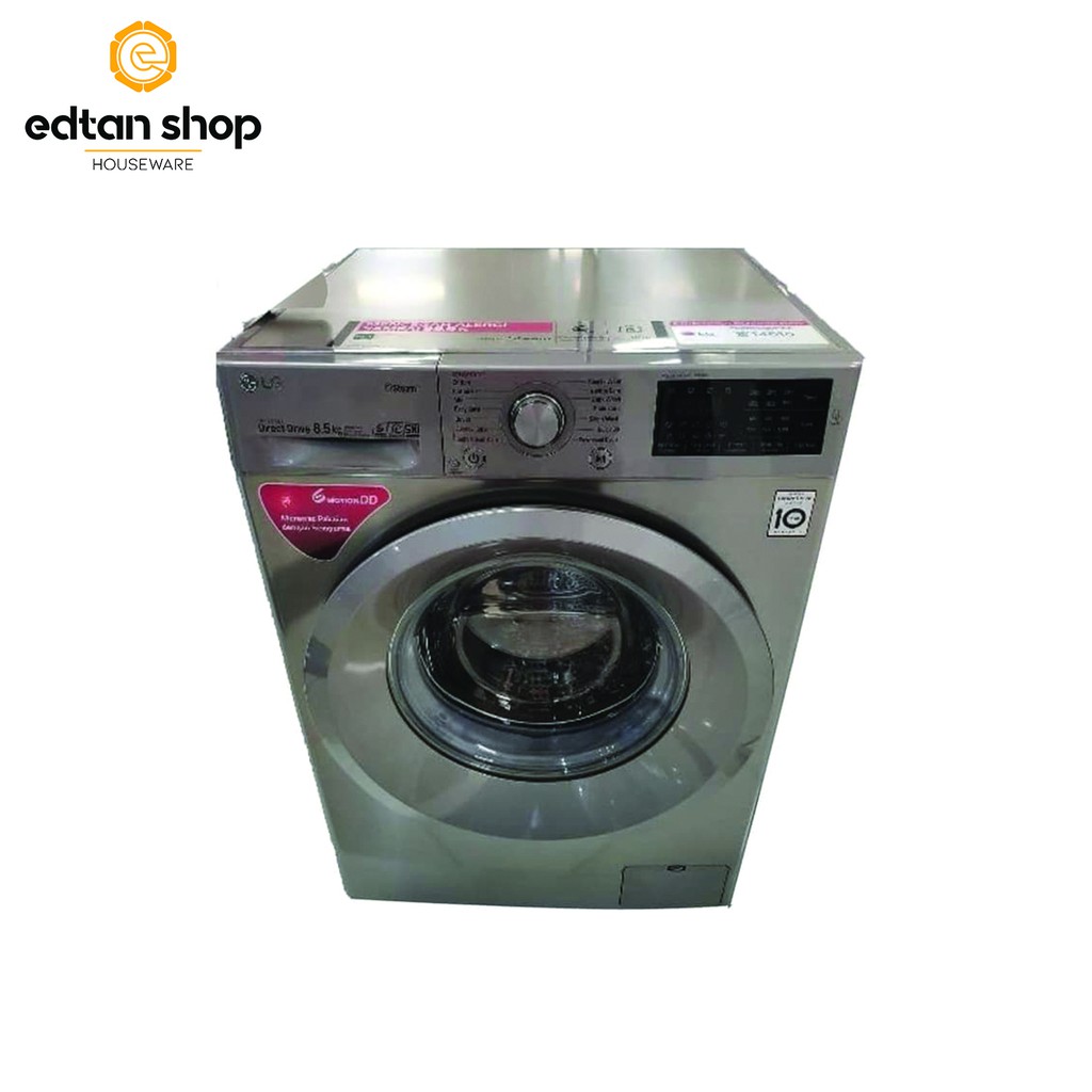 Mesin cuci LG Front Loading 8.5kg FV1285S3VS Front Loading LG 8.5kg silver black new 2020