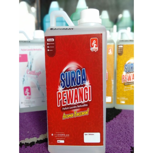 SURGA PEWANGI LAUNDRY Pewangi Pakaian/Parfum Laundry Premium 1 Liter  aroma BACCARAT