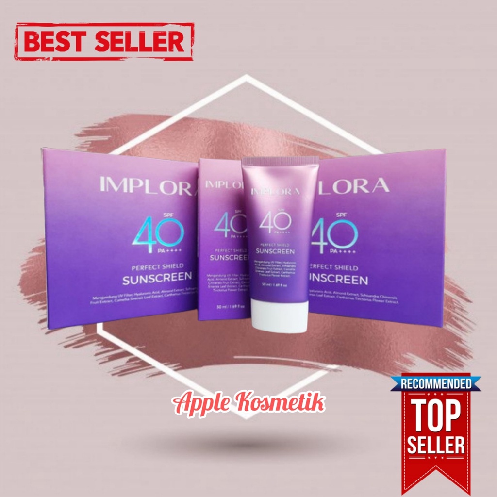 IMPLORA Sunscreen SPF 40 PA +++ 50ml - Apple_Kosmetik