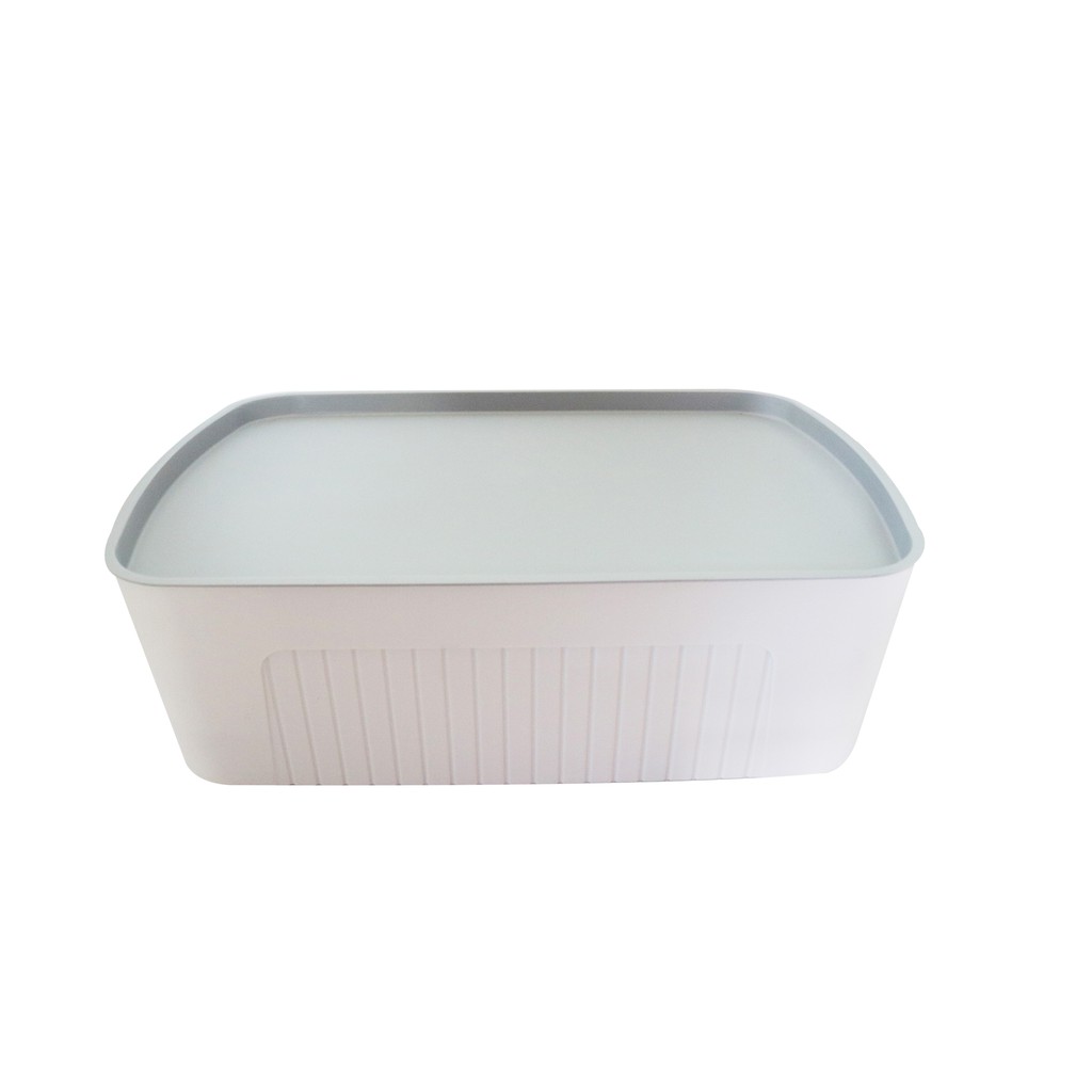 

JYSK Kotak Penyimpanan Storage Box 198519 45.5X31X14CM Broken White