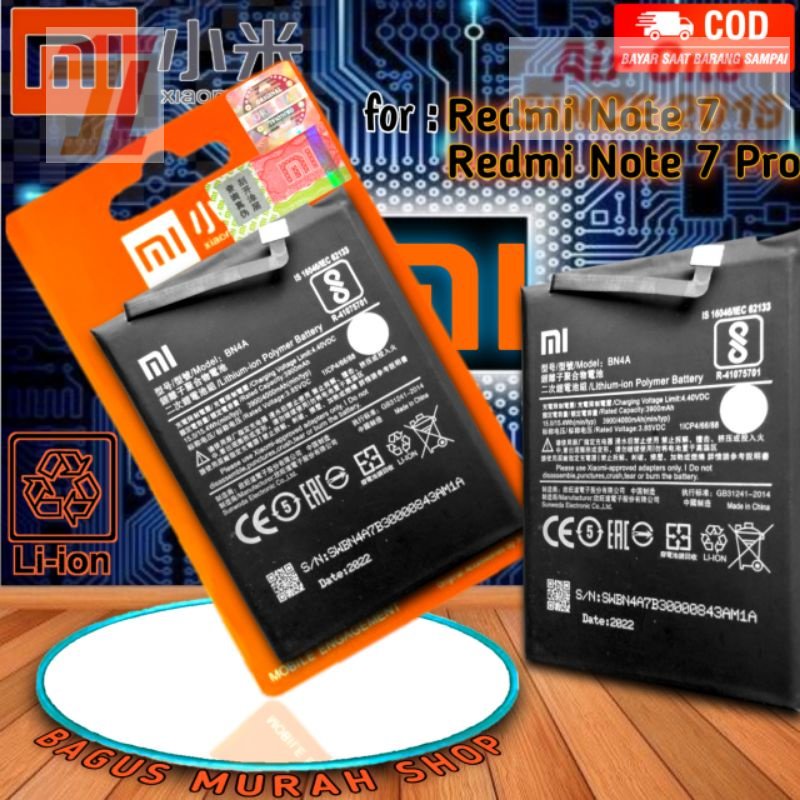 AirOne Batre battery baterai hp Redmi note 7 Redmi note 7pro BN4A Redmi note7 BN 4A Redmi note 7 pro