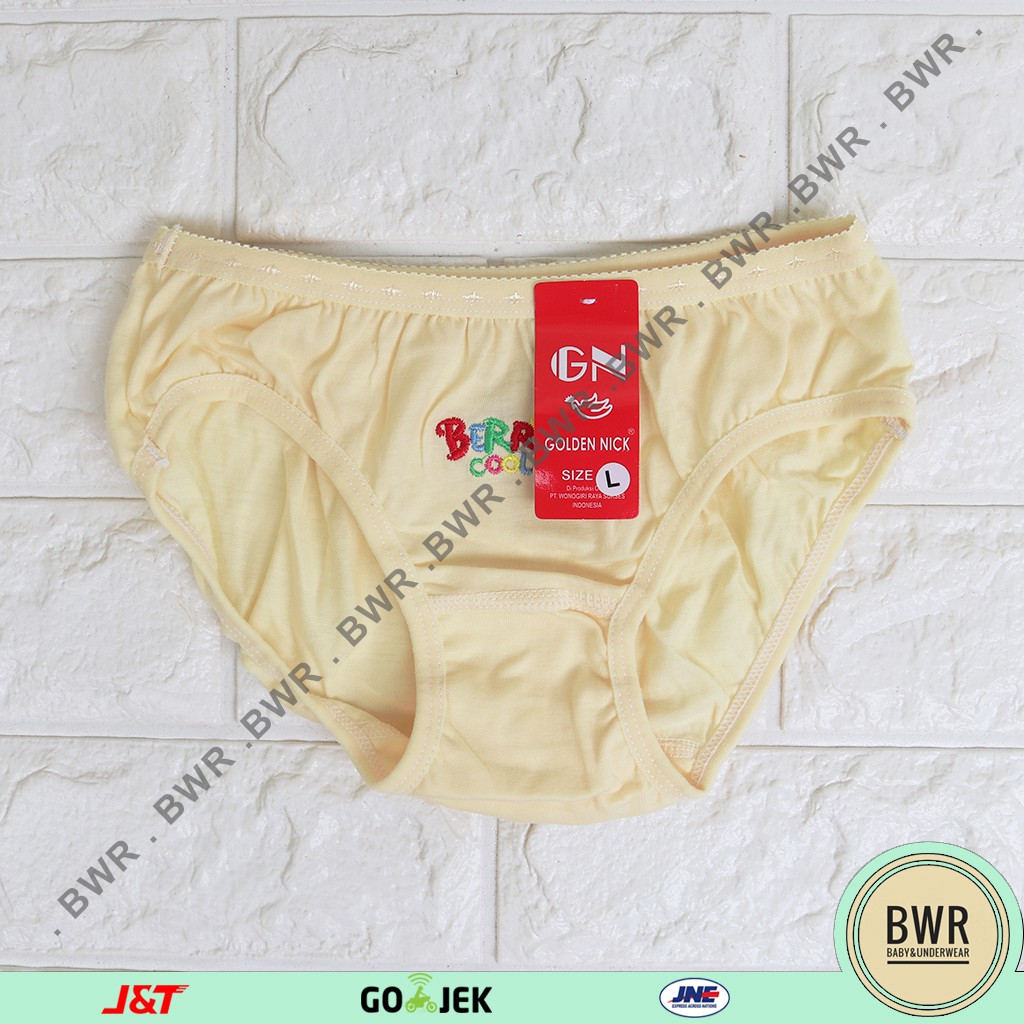 [ 6pc ] CD Golden Nick Anak MUDA 1189 [ V UA2 - WA2 ] Celana Dalam Anak Perempuan - Bwr