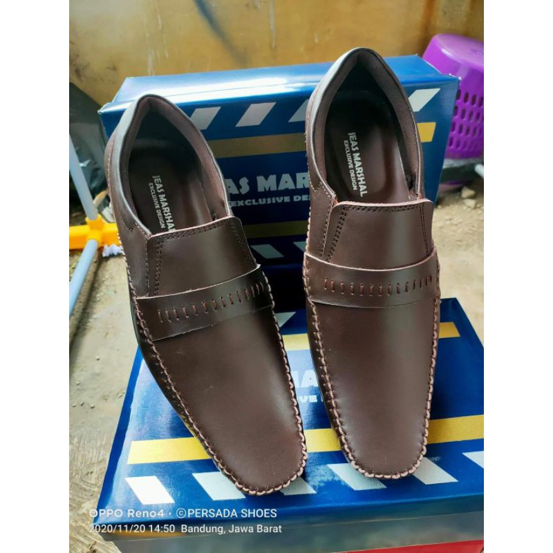 Sepatu Casual Kulit Pria Jeas Marshal  Kr 102 ( Produksi Sendiri )